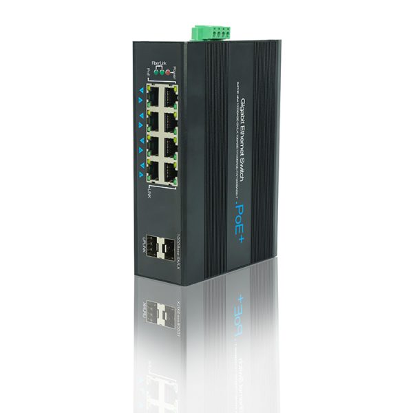 სვიჩი  TT-5802GE 8 x 1000Mbit POE,2 x Gigabit Fiber port DC 48V-57VDC,IEEE 802.3af/at, Total power:120W - Image 5