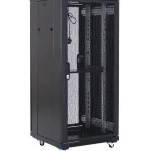 საკომუნიკაციო კარადა (რეკი) A36027 -  27U 600x1000 mm, წინა და უკანა პერფორირებული კარებით