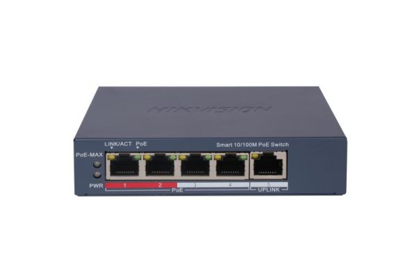 სვიჩი POE DS-3E1105P-EI,4 Port Fast Ethernet Smart POE Switch