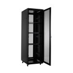 საკომუნიკაციო კარადა (რეკი) A38042 -  42U 800x1000 mm, წინა და უკანა პერფორირებული კარებით